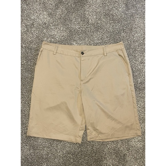 adidas Other - Adidas Golf Shorts‎ Mens 38 Adizero Khaki Tan Performance Chino Flat Front